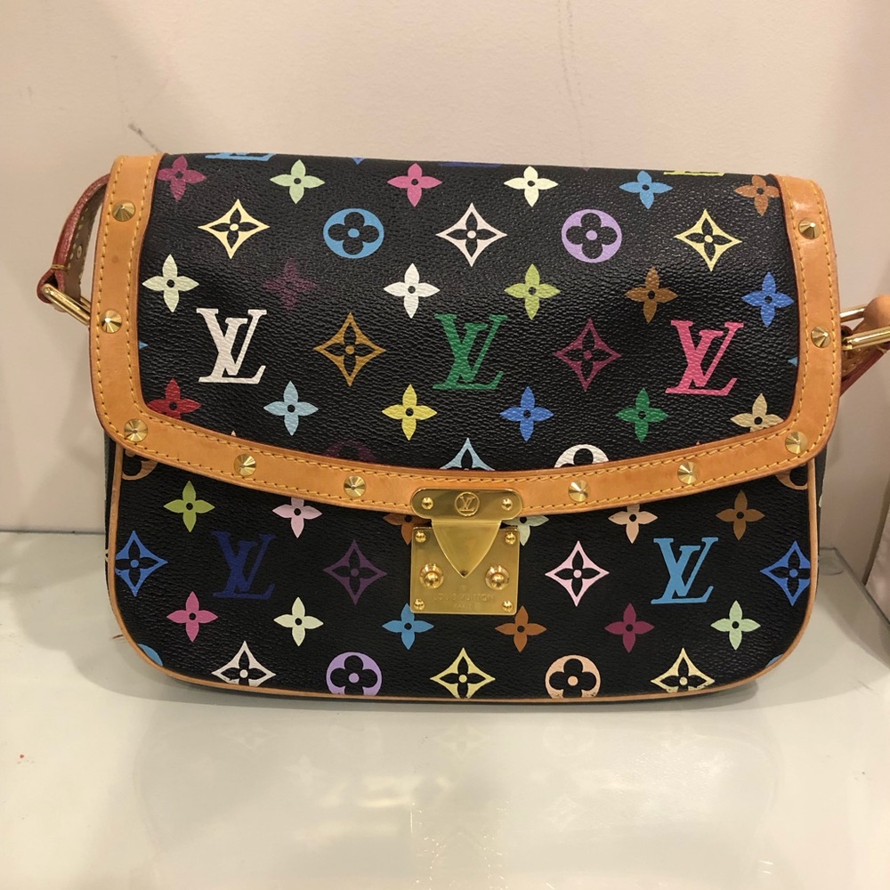 Authentic Louis Vuitton Black Multicolor Crossbody